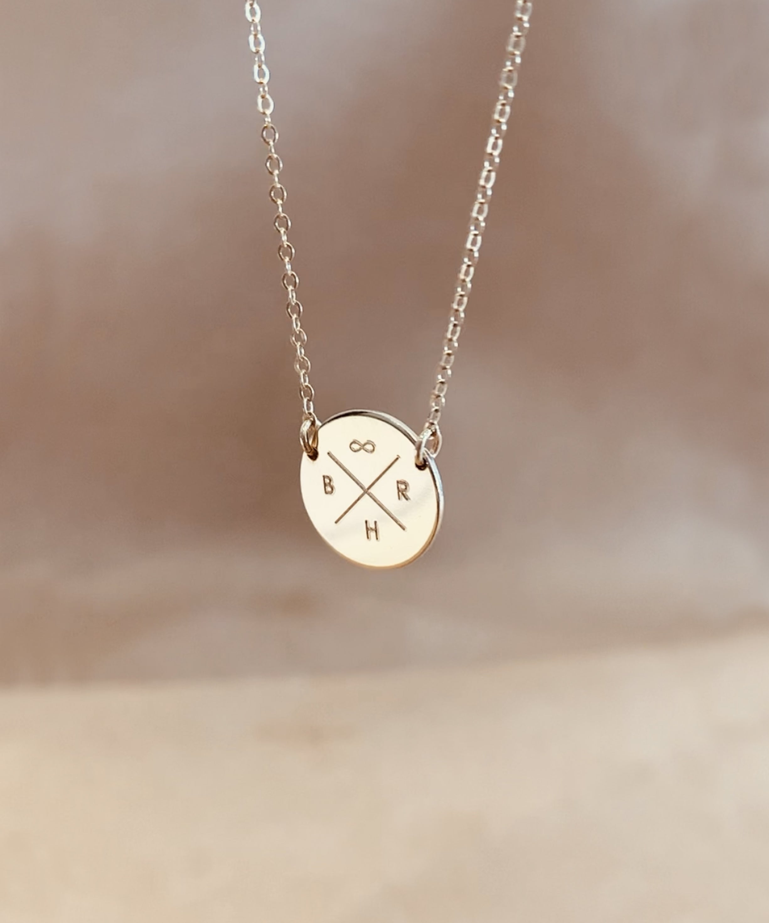 Personalised Medium Isabelle Criss Cross Necklace
