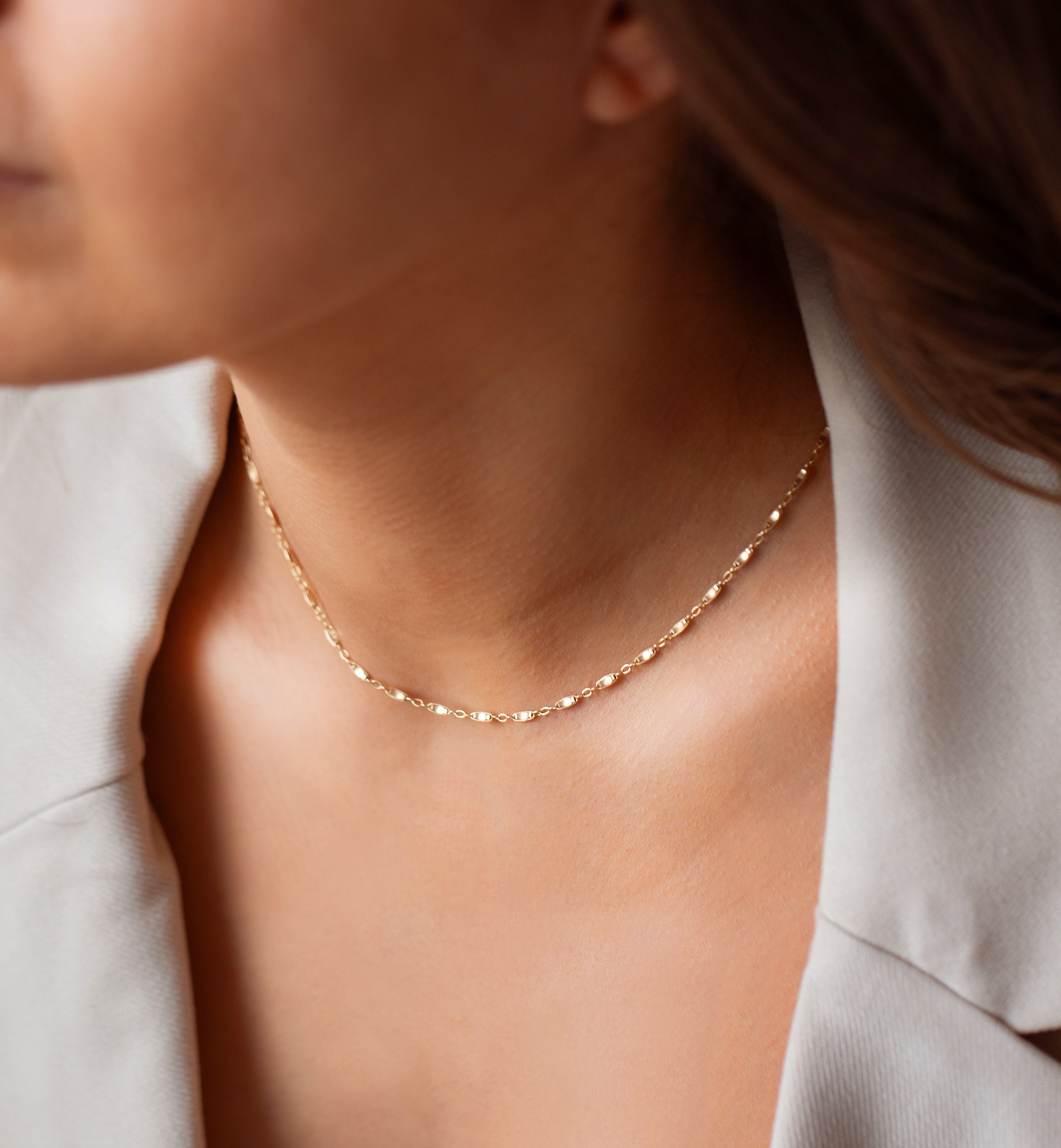 Mia Dainty Bar Chain Necklace