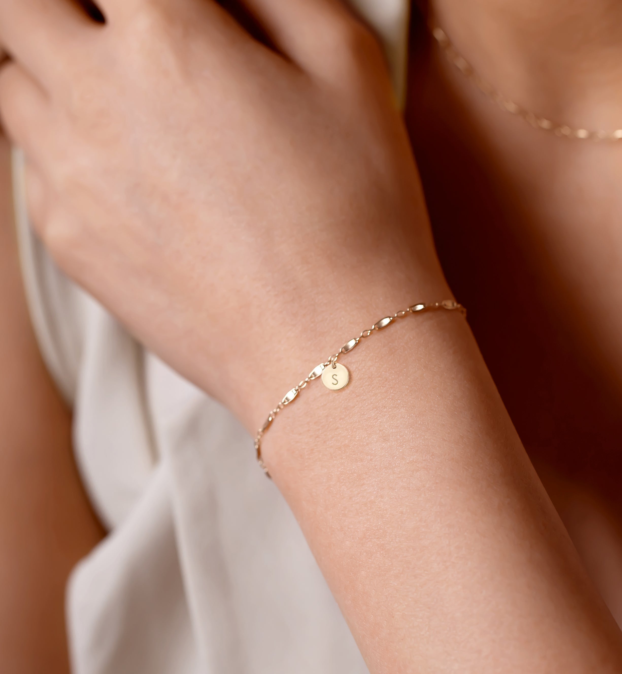Sadie Tiny Disk Bracelet