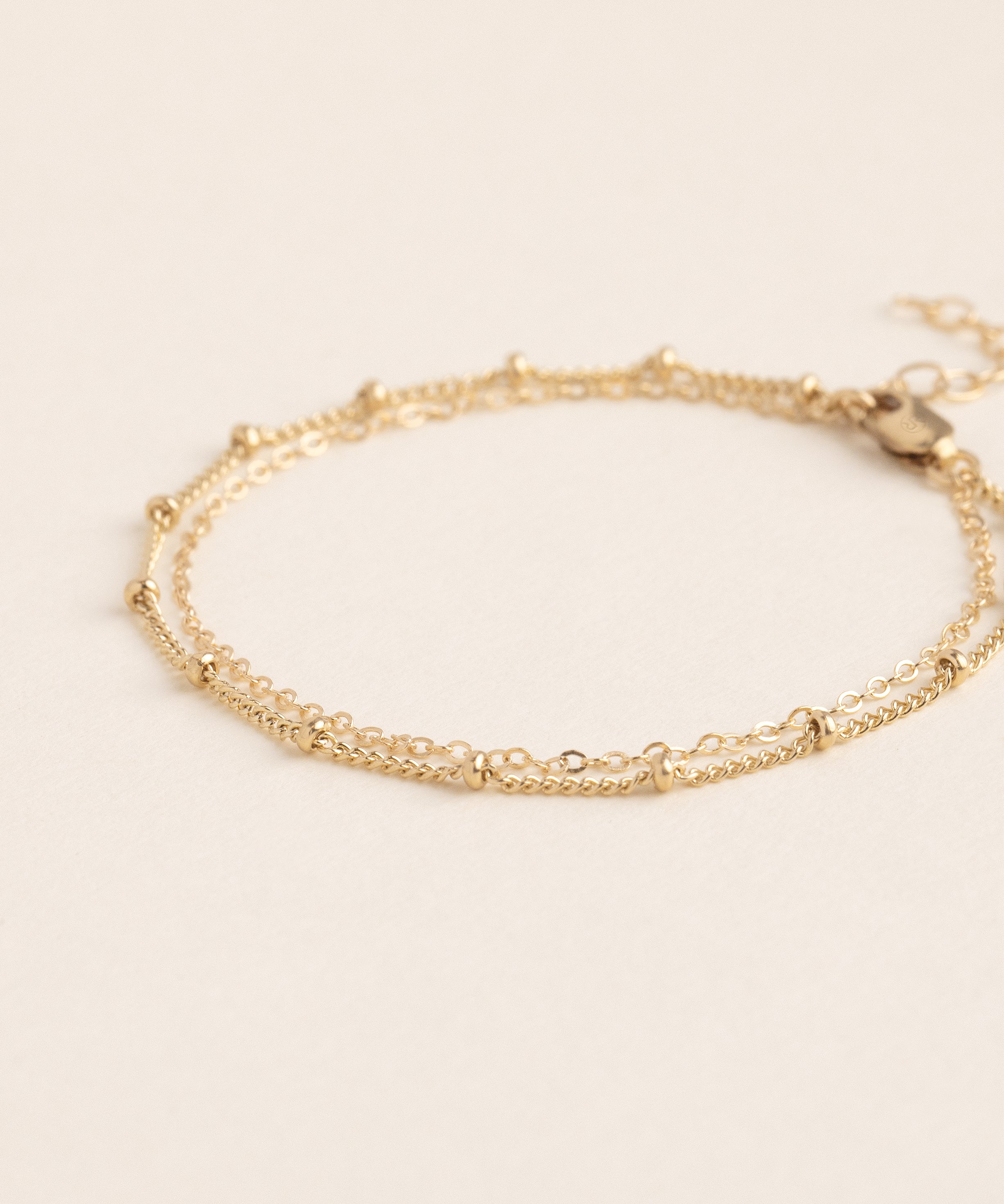 Violet Double Chain Anklet