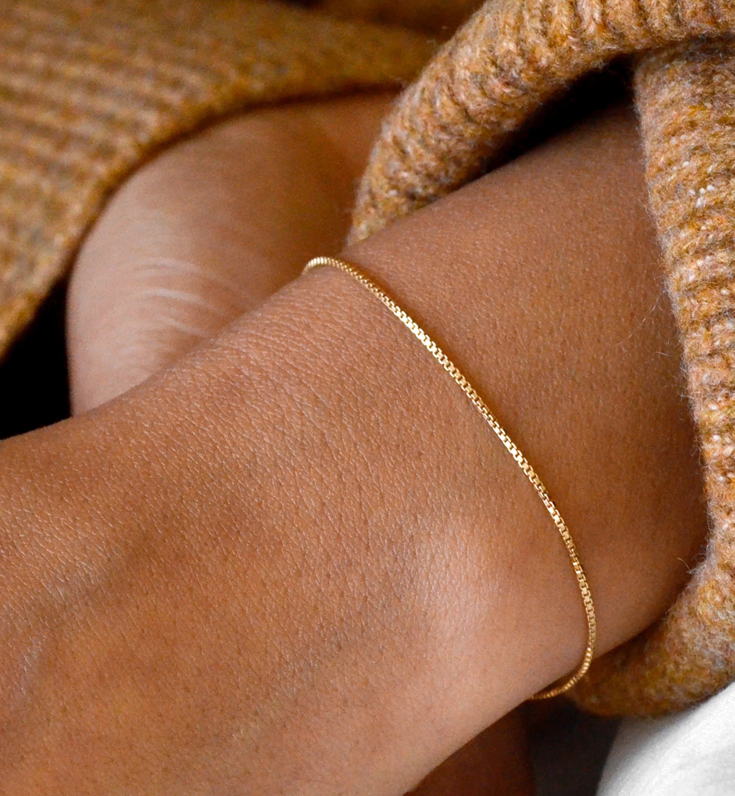 Lottie Box Chain Bracelet