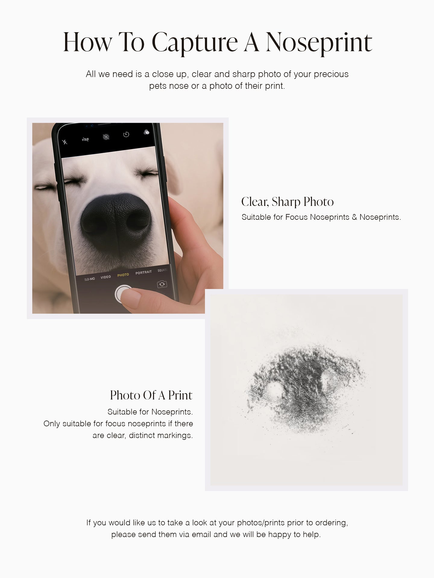 Add-On Medium Focus Noseprint & Fingerprint Disk For Necklaces