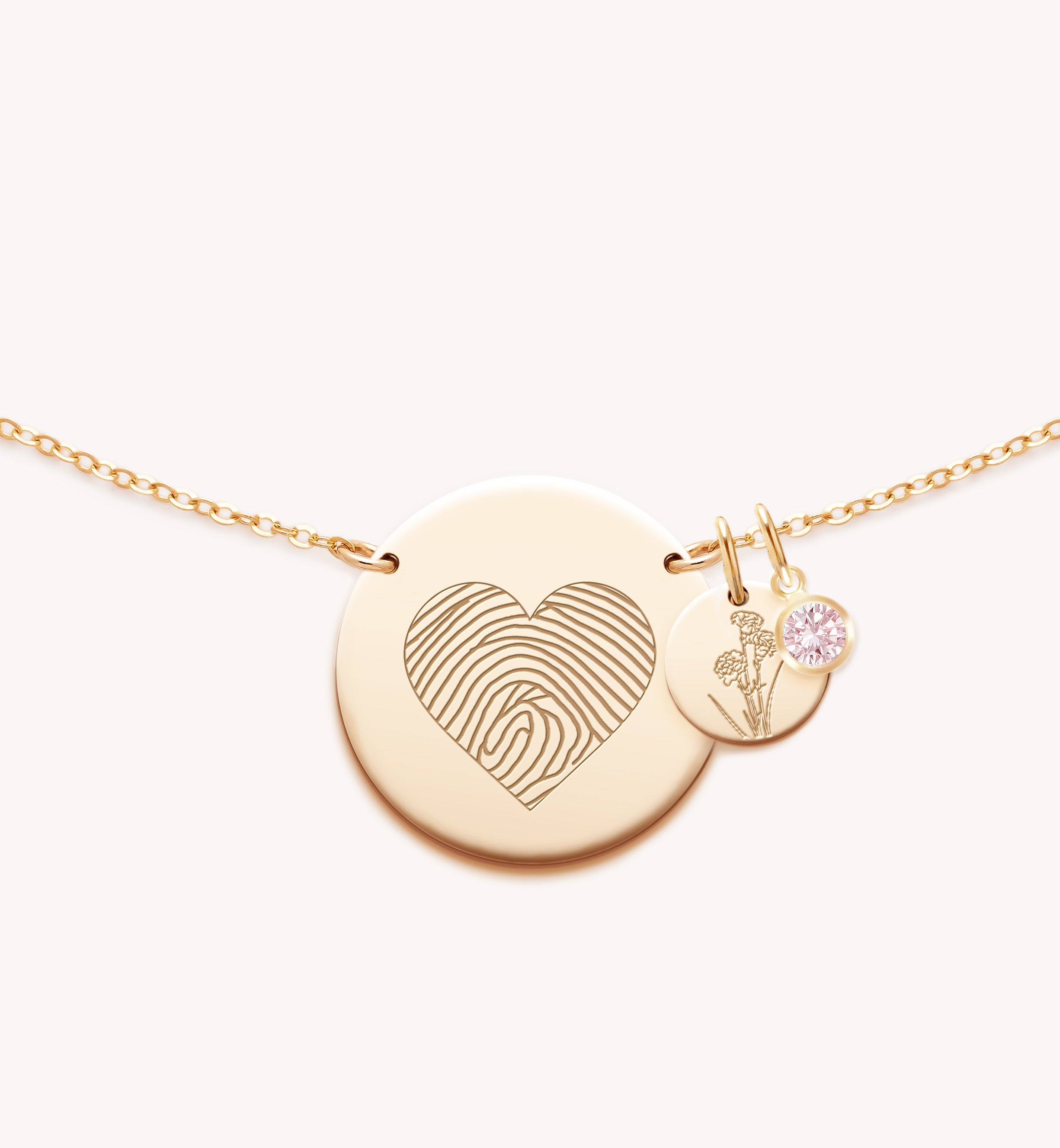 Personalised Large Ruby Necklace