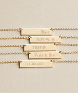 Personalized Sophia Bar Necklace