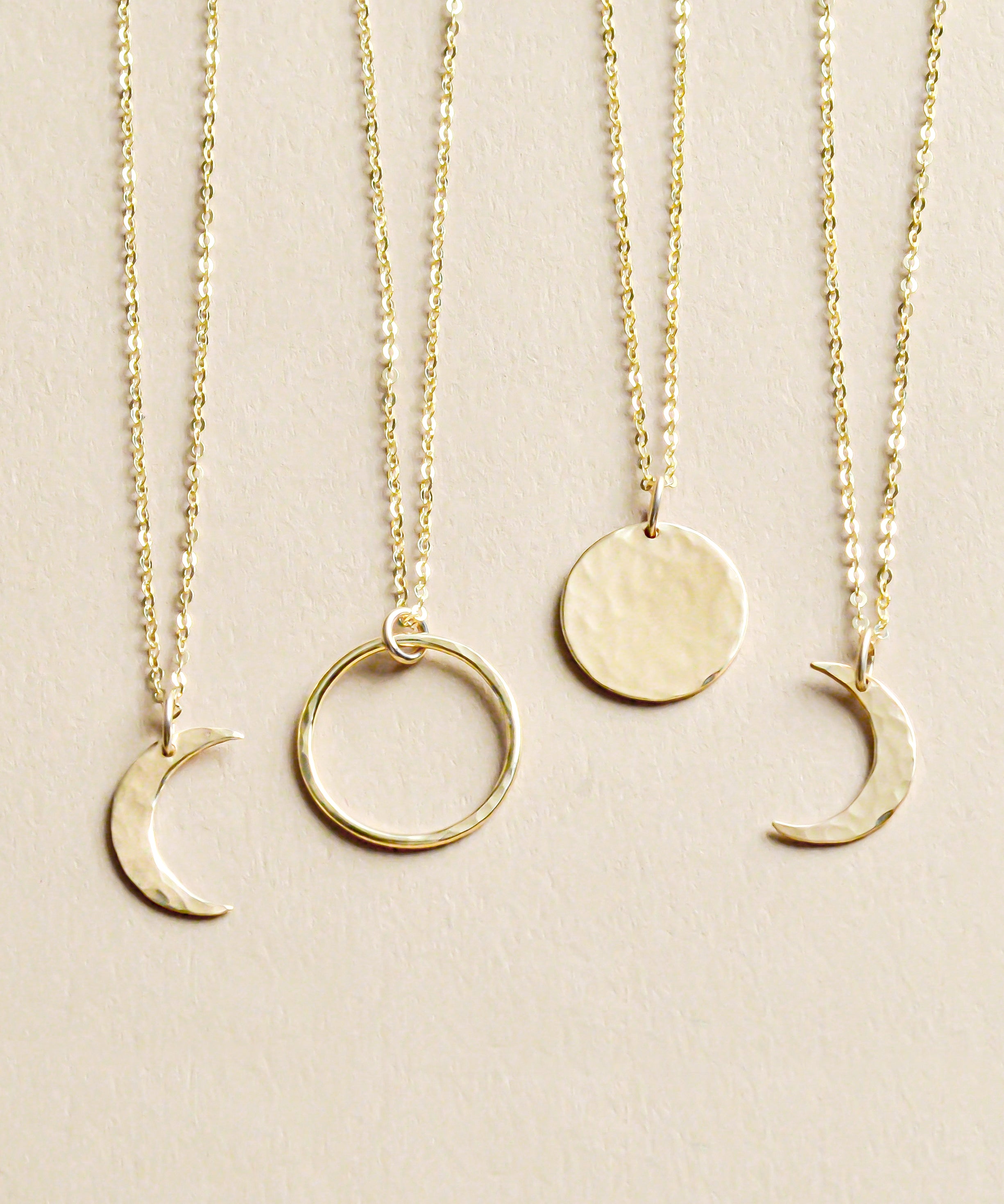 Waning on sale moon necklace