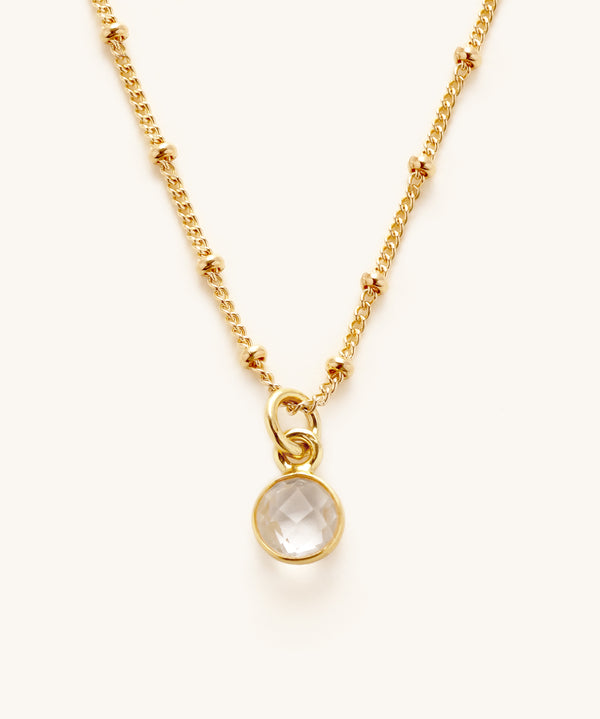 Valentina Gemstone Charm Necklace