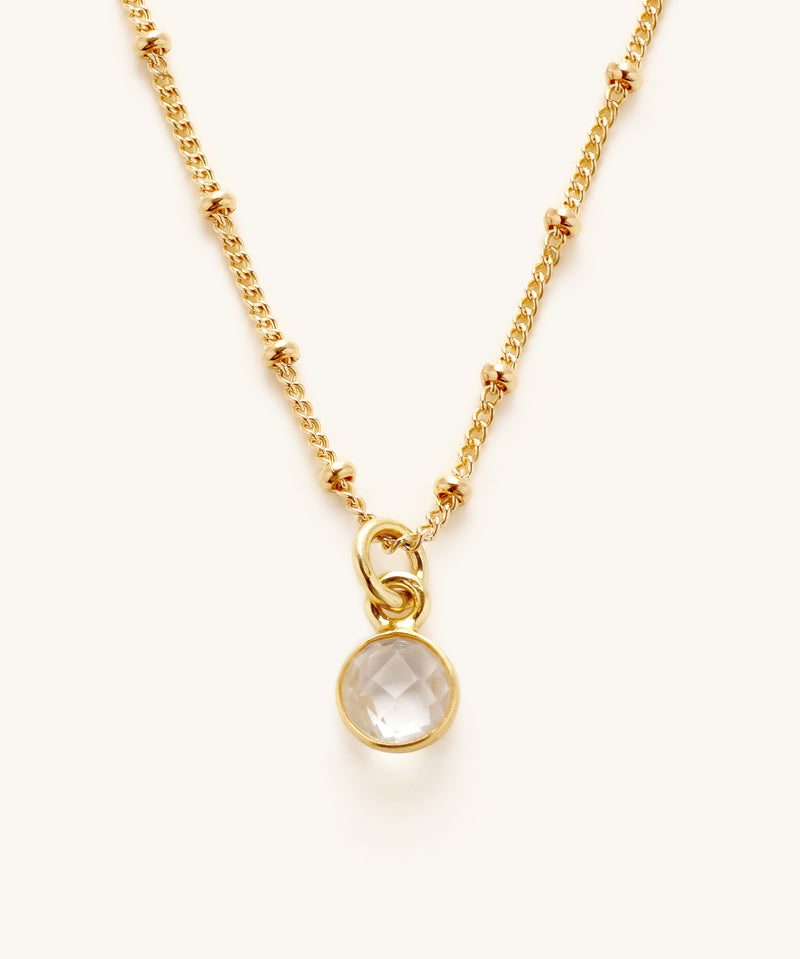 Valentina Gemstone Charm Necklace