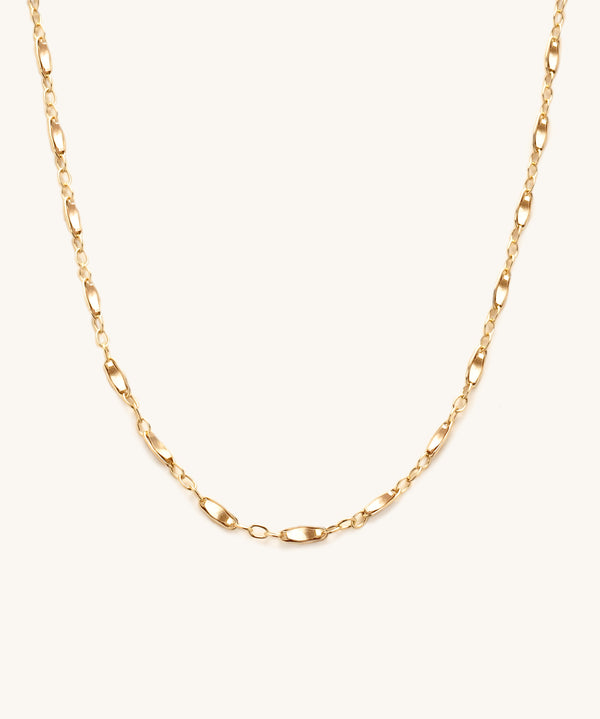 Mia Dainty Bar Chain Choker Necklace