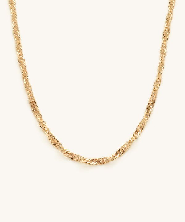 Hannah Twist Shimmer Chain Necklace
