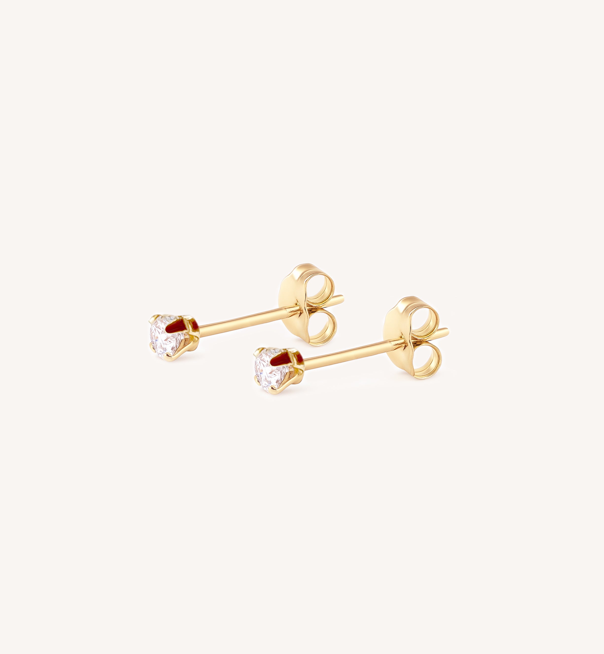 Anais Solid Gold Studs