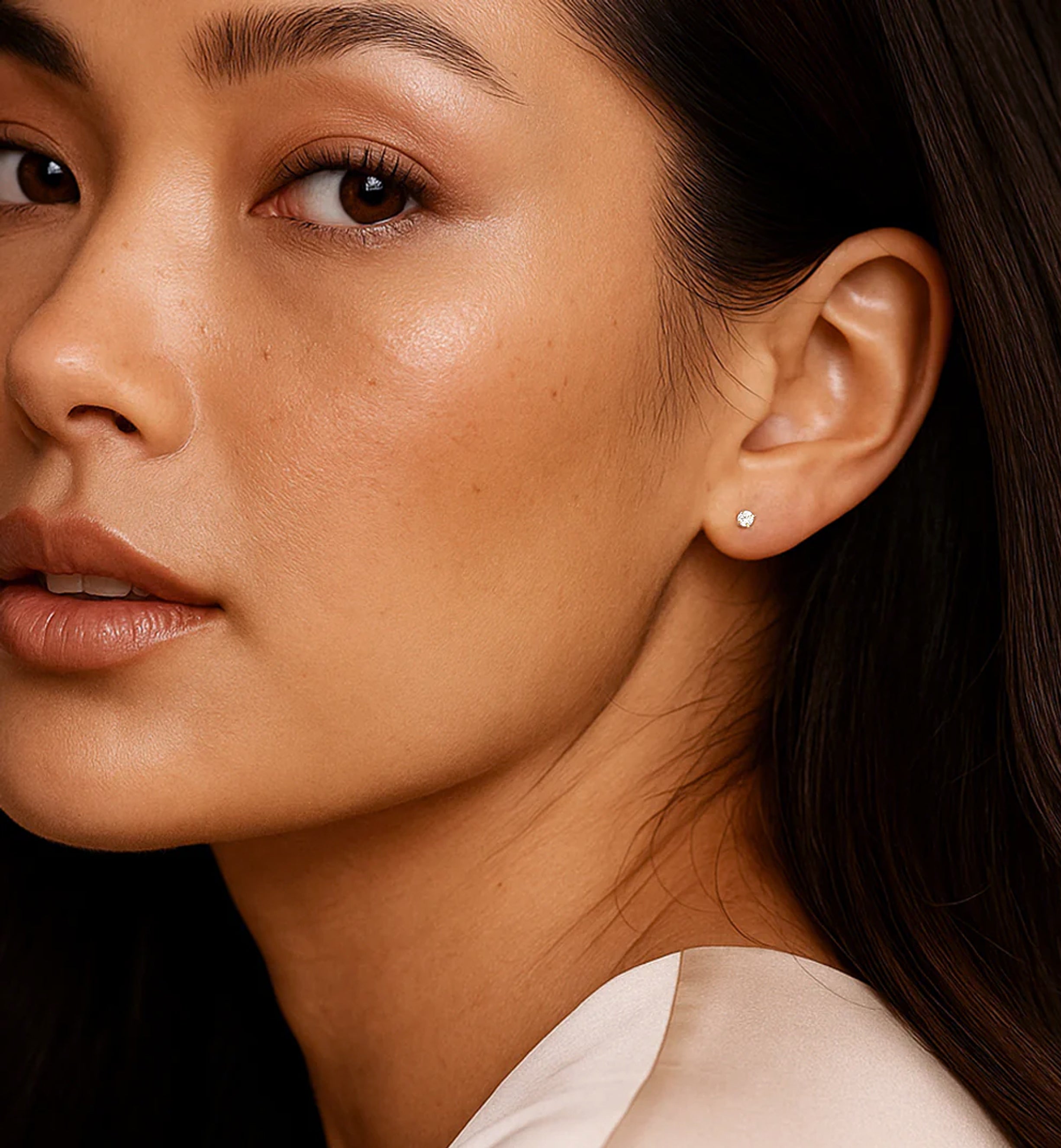 Anais Solid Gold Studs