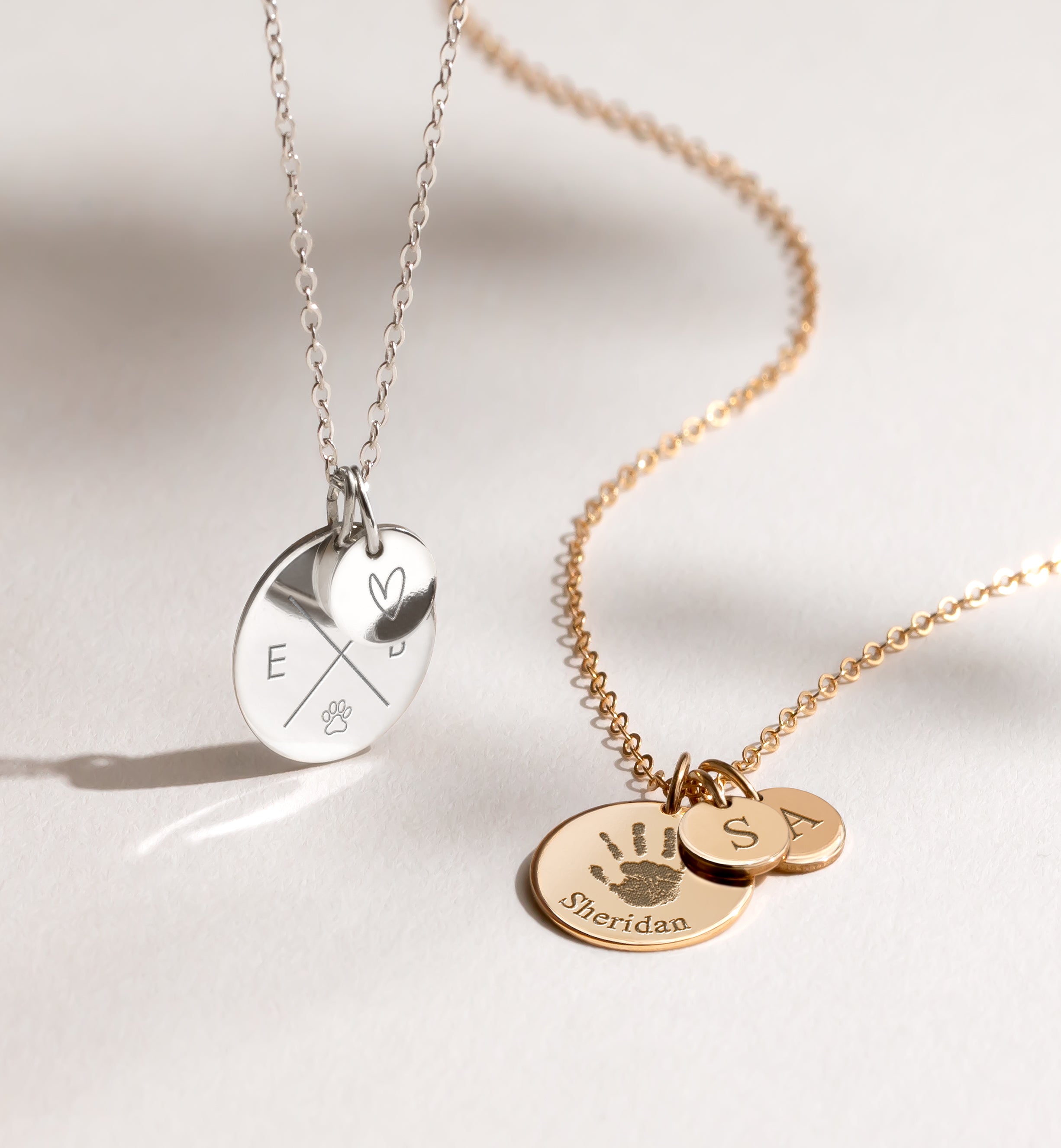 Personalised Medium Ava Disk Necklace