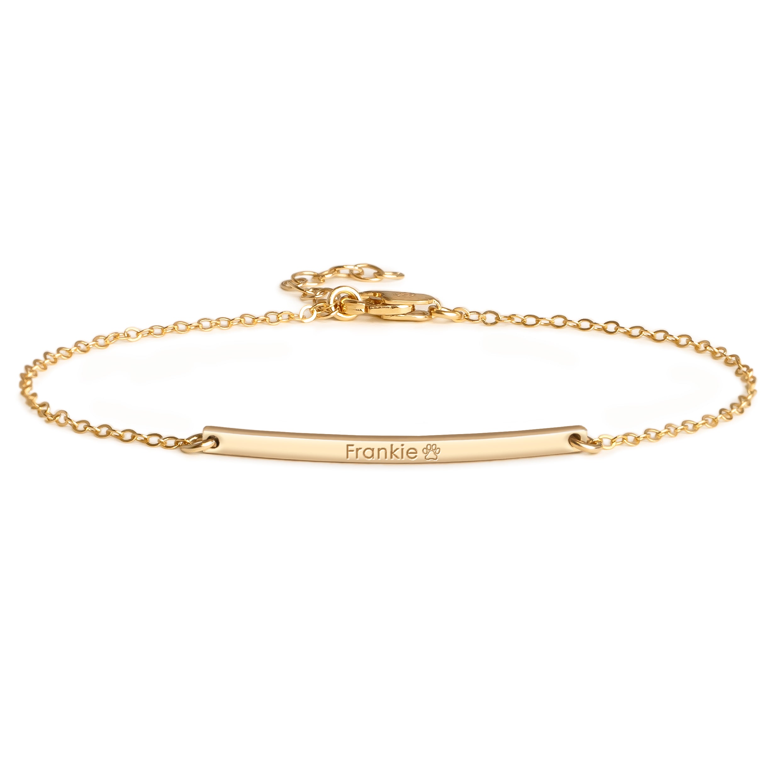 Personalised Bella Ultra Dainty Bar Bracelet