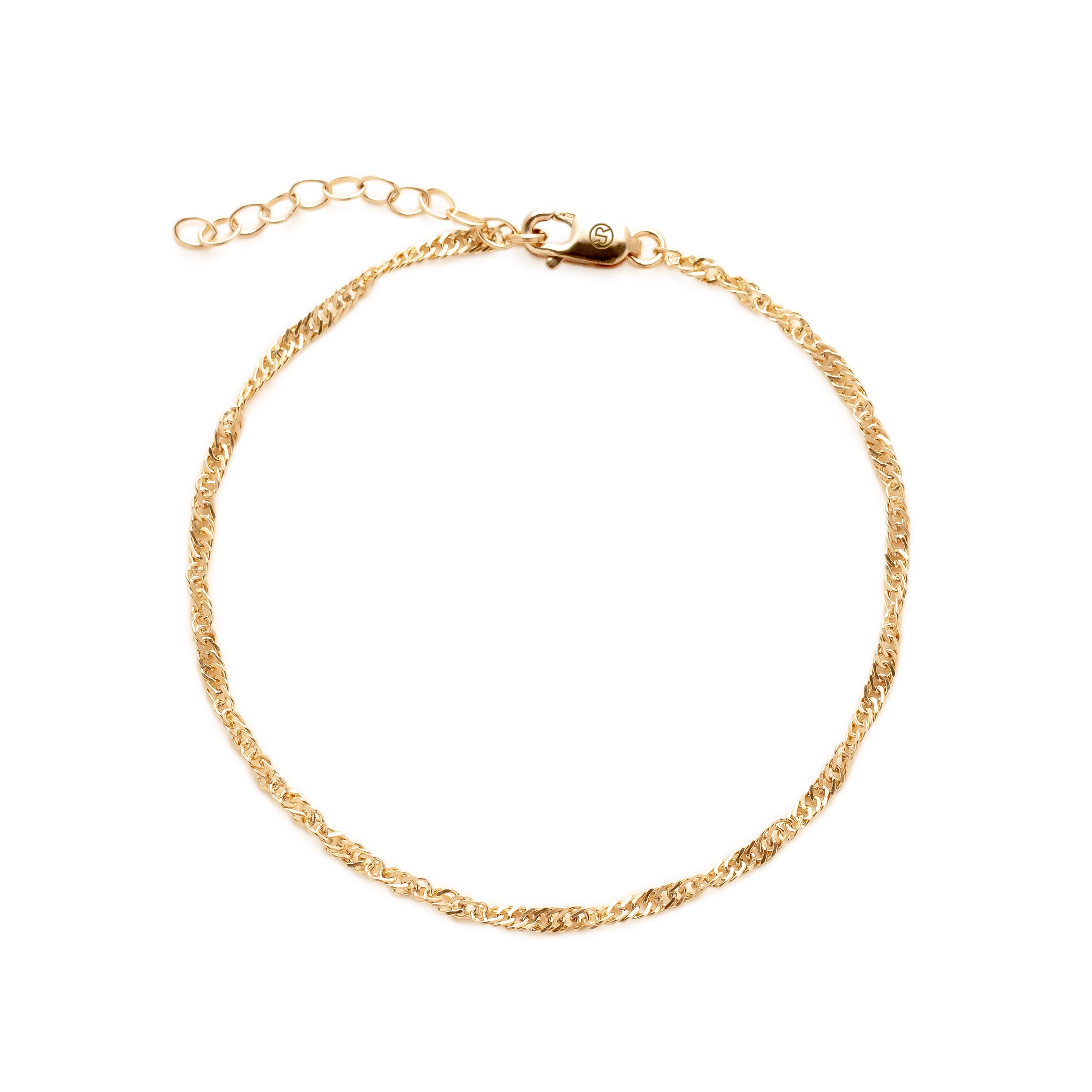 Hannah Twist Shimmer Chain Bracelet