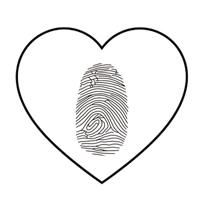 Custom Heart Middle Engraving