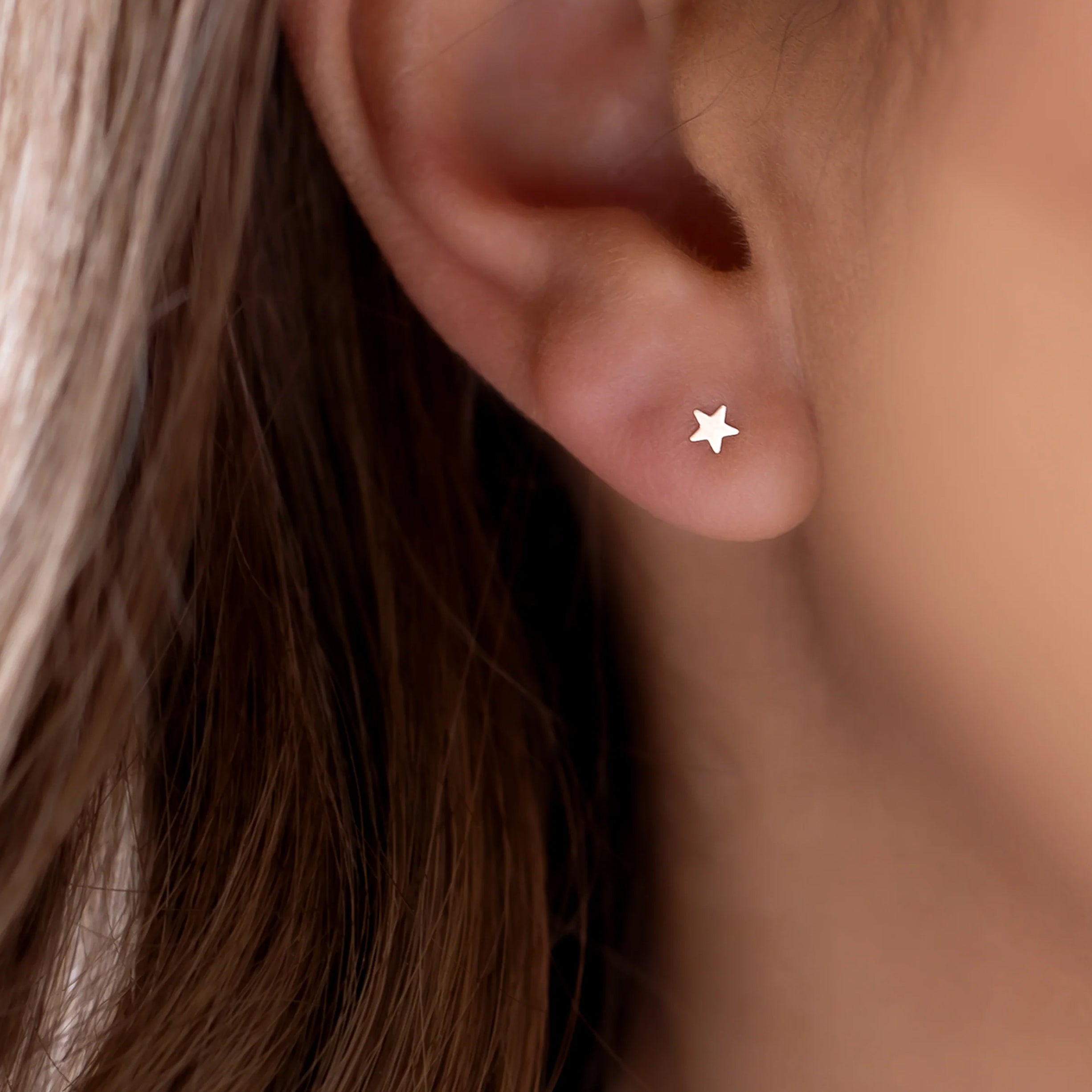 Jayna Tiny Star Stud Earrings