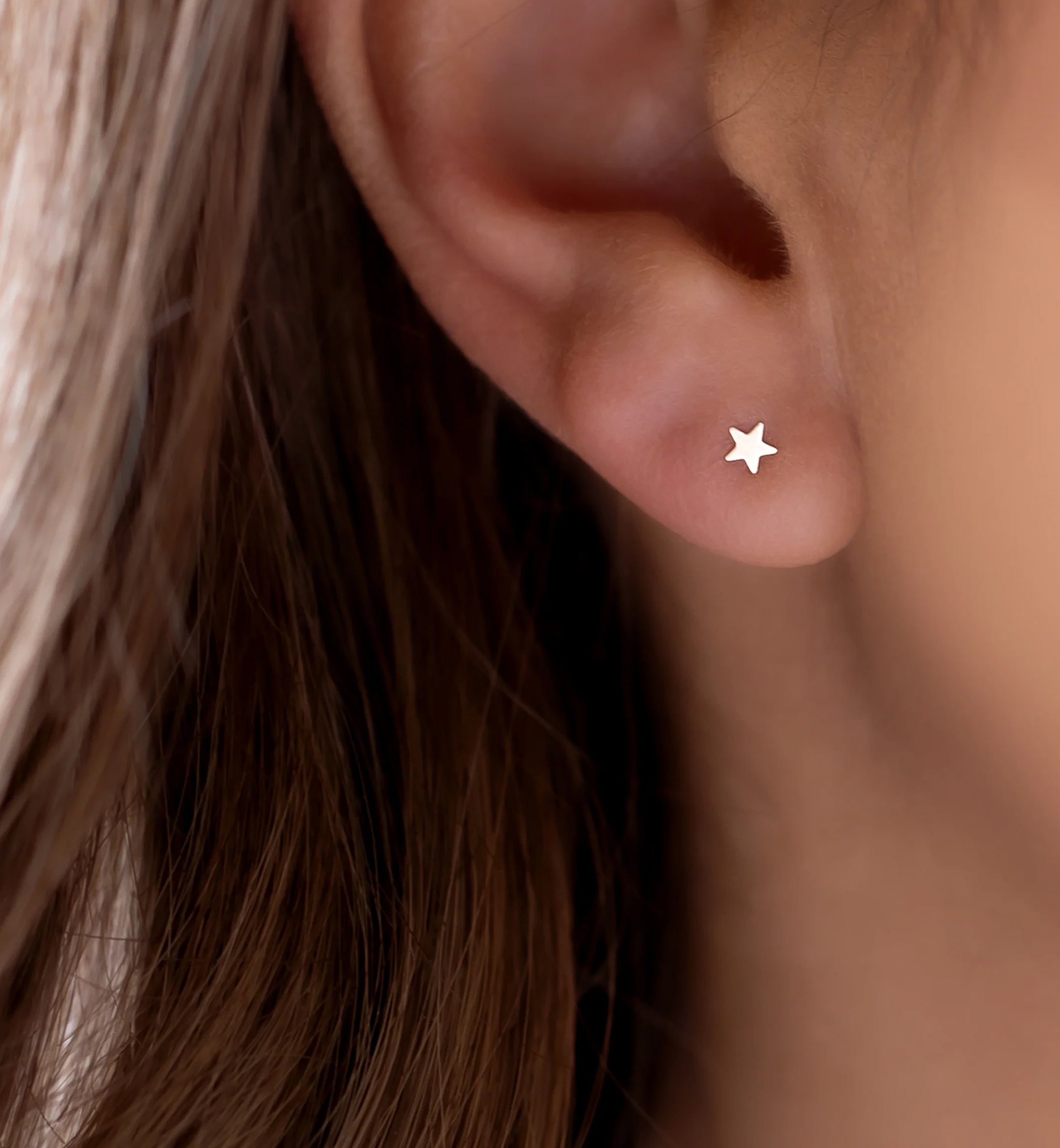 Jayna Tiny Star Stud Earrings