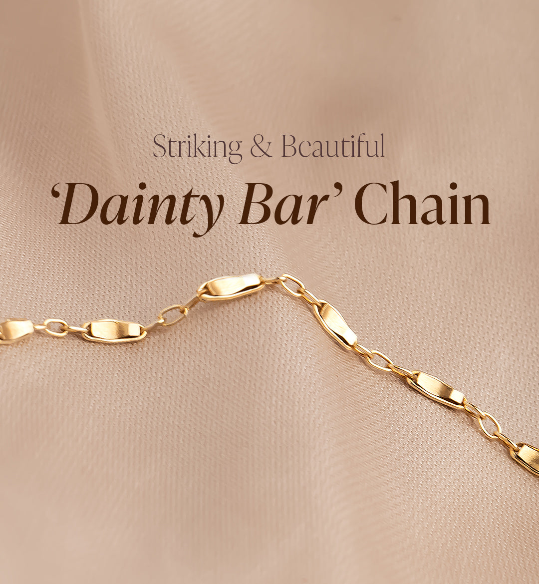 Mia Dainty Bar Chain Choker Necklace