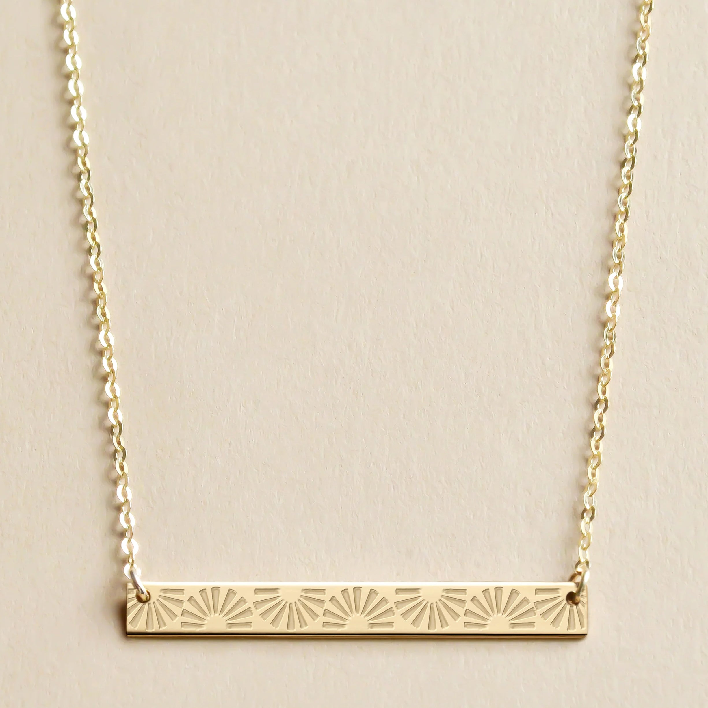 Sarai Sun Rise Bar Necklace