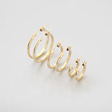 Cora Thick Hoop Earrings
