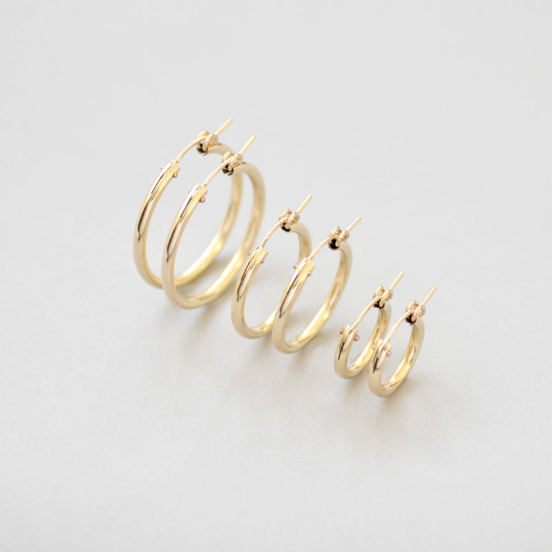Cora Thick Hoop Earrings