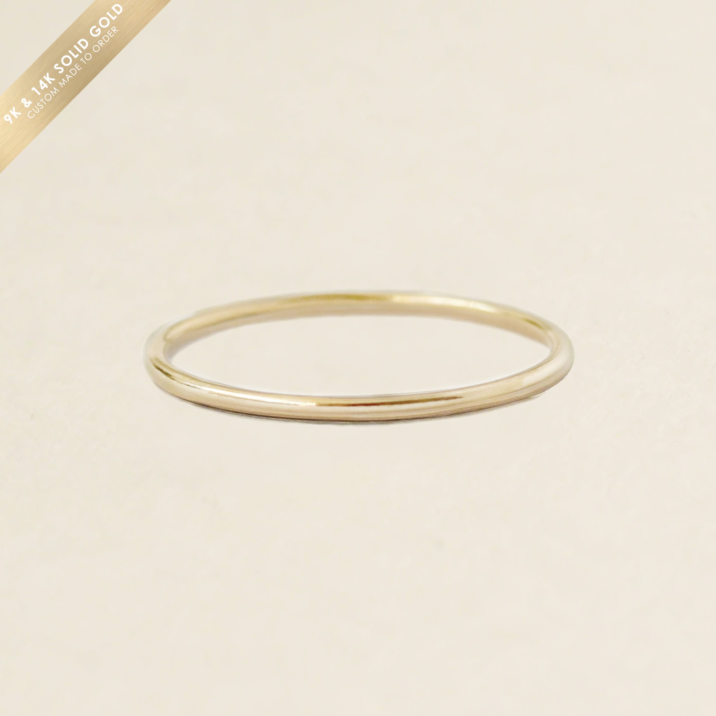 Carina 14K Solid Gold Stacker Ring