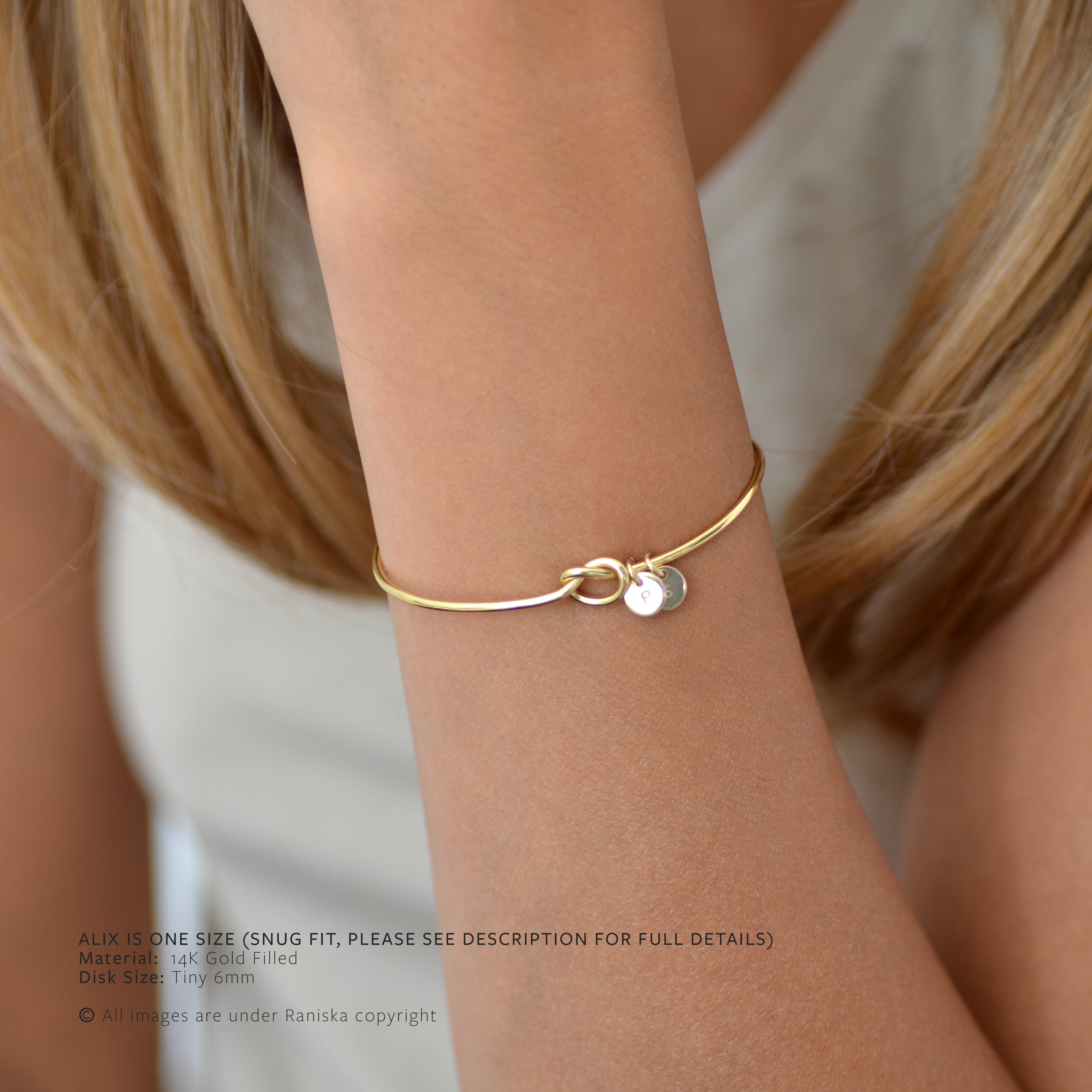 Alix Personalised Knot Bracelet