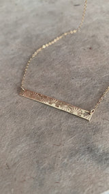 Sarai Sun Rise Bar Necklace